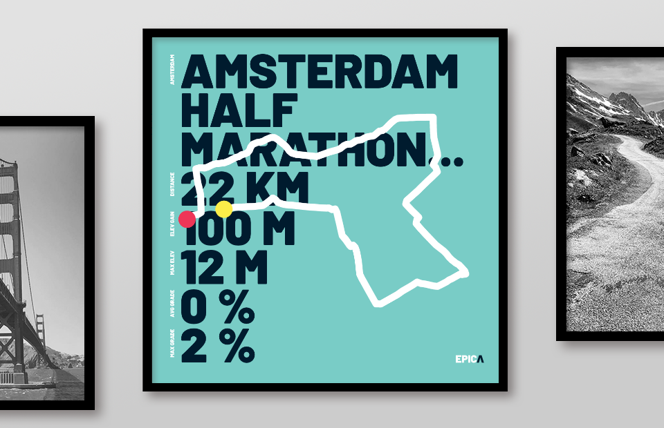 This typography based visualization makes sure that the pure facts of your effort stick out.